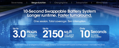 Smart Aqua pool vacuum cleaning residential backyard pool