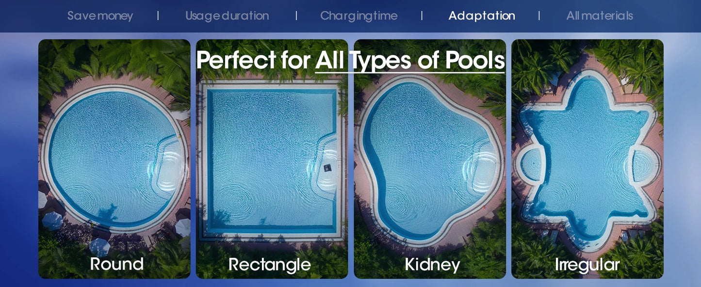 Aqua robotic cleaner maintaining clean pool water