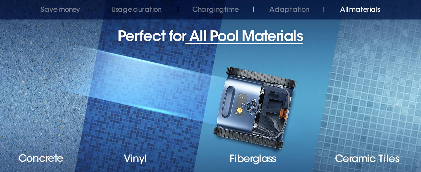 Aqua swimming pool cleaner navigating pool walls