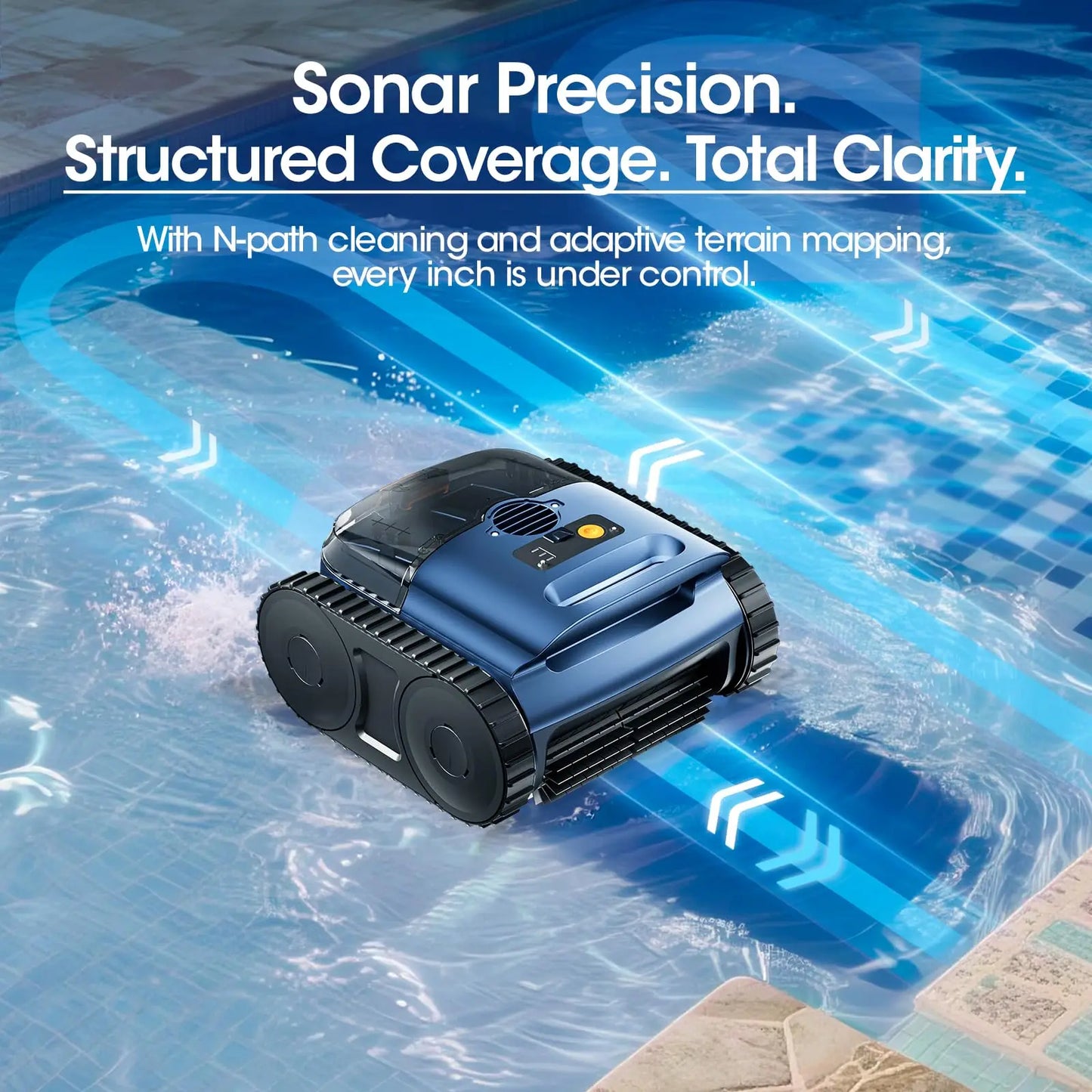 Aqua pool cleaner robot cleaning swimming pool floor