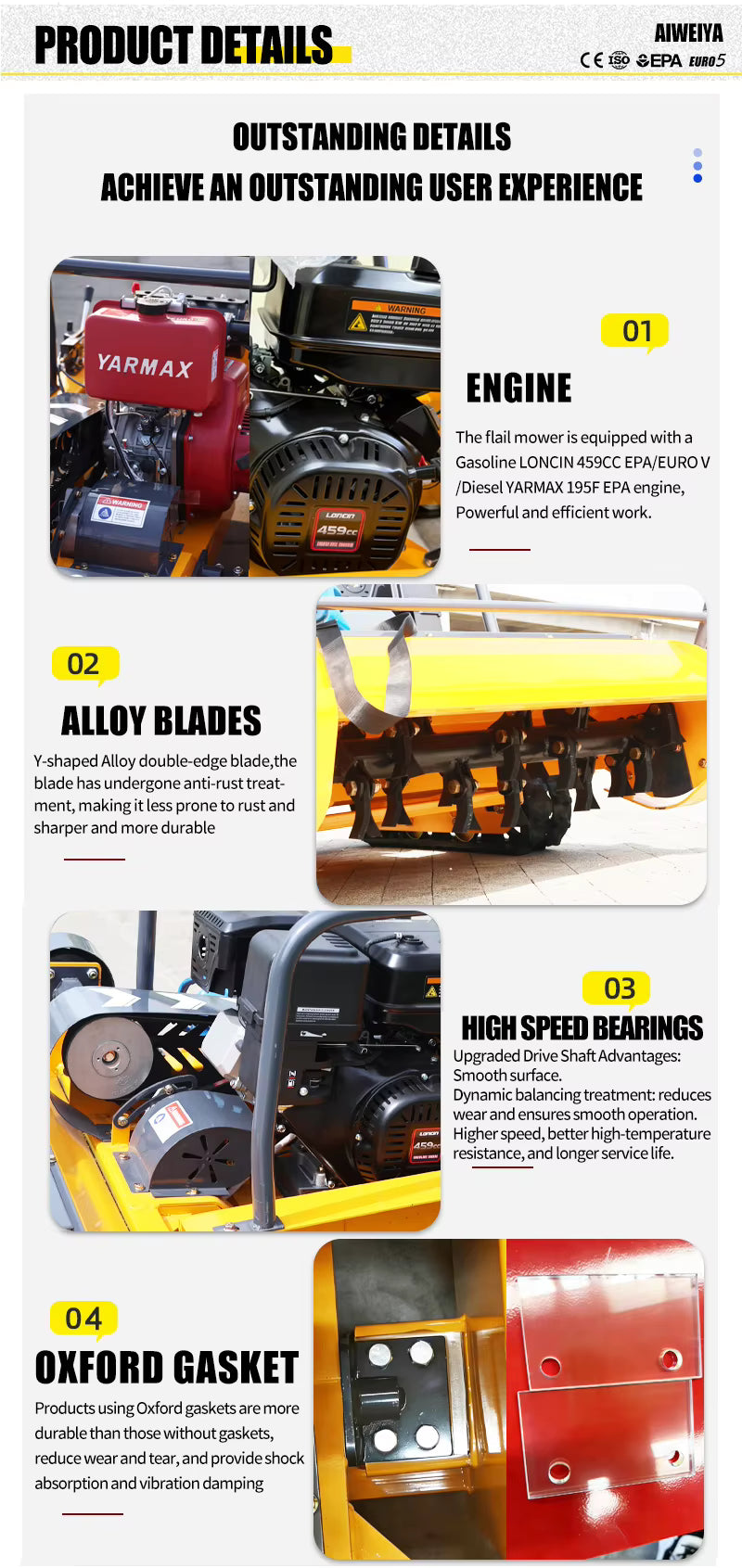 LW-T1200-C- FLAIL Mower